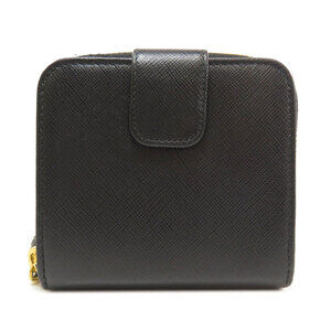 Prada fold Wallet leather motif bi